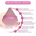 1Pc Portable Short Fleece Triangular Powder Puff Mini Face Makeup Sponge Soft Powder Puff Washable Makeup Tools. 