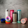 Tiger Insulation Cup 360 480 600ml Silicone Coaster Round Cup Bottom Holder Bottom Cover Protective Cover 6.5cm. 