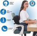 Back Support Ortho Cushion with Adjustable Belt for Office and Car Use, Lightweight and Comfortable Lower Back Support. 