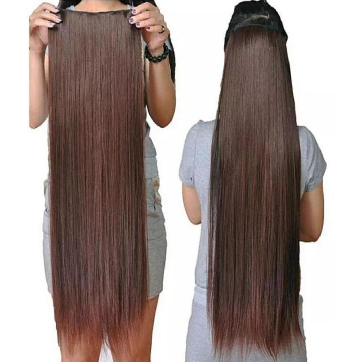 Hair Extensions Natural Brown - Dark Brown- 27Inch