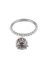 Pack of 2 - Silver Rodium Plated Jhumki Bangles For Women - jh716. 