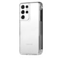For Samsung S21 Ultra S Pen Slot Phone Case soft TPU clear Shockproof back cover For Galaxy S21 Ultra SM-G998 Stylus Pen Socket. 