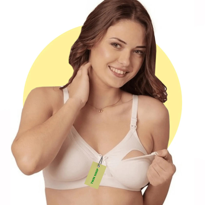 Feeding Bra Nursing bras Breastfeeding Comfortable Cotton Bra | bra for girls and women| Wire Free Maternity 1 PC Random Color