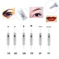 10 pcs 5F Charmant 8mm Screw Microblading tattoo Cartridge Needles Permanent Makeup Machine Pen 2020 Charme Princess Tattoo Needles(Only needles without machines). 