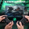 2.4G Wireless Controller Game Stick With 64gb Tf Card Plug and Play Video Game Stick Built in 10000+ Games, 4K High Definition HDMI Output with Two Game Controllers. 