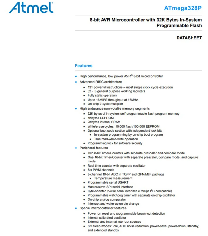 ATMEGA32A-PU "8-bit AVR With 32K Bytes Of ISP Flash" - Elecronics Store In Egypt - Foto 4