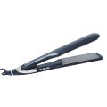 Ubeator - LED Display Ceramic Glaze Hair Straightener Flat Iron Electric Straightening Iron-593-Black. 