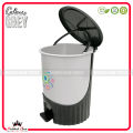 Fancy Step On Plastic Garage / Trash Can - Premium Fancy Looking Dustbin - Easy to Use - Paddle Bin Recycling Can. 