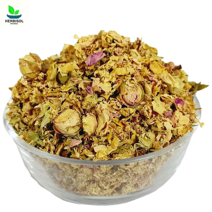 Pink Dried Rose Petals 1KG - Gulab Ke Phool Irani Khushk 1000 grams - Premium Quality, 100% Original, Pure by Herbisol