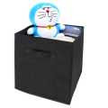 Pack of 2 Foldable Fabric Storage Box Square Bins - Dual Handles, Cloth Organizer Storage Baskets for Nursery, Closet, and Drawer - Lightweight and Space-Saving Home Organization Solution. 