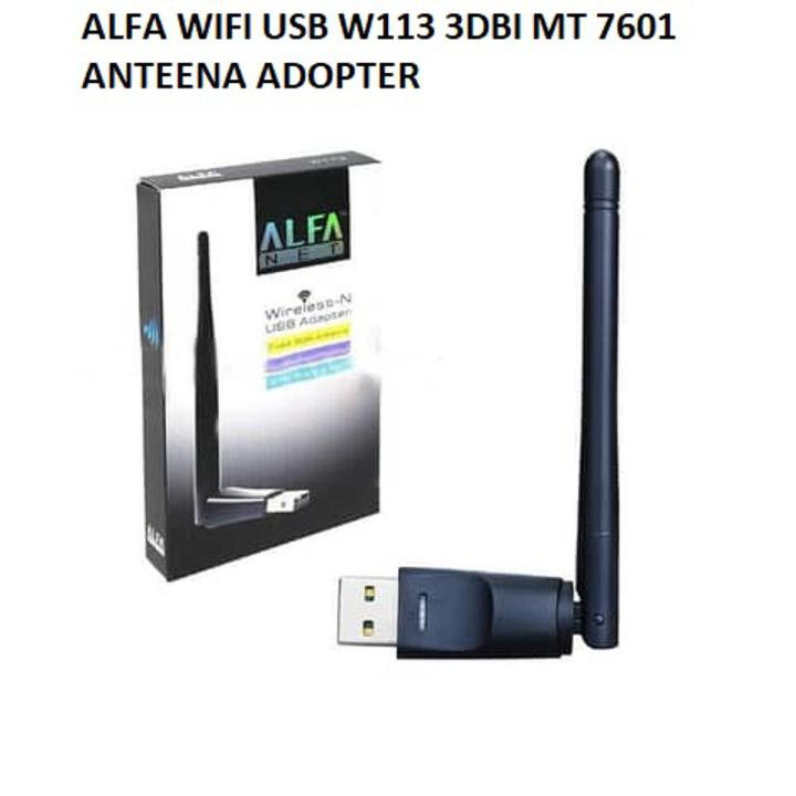 ALFA WIFI USB W113 3DBI MT 7601 ANTENNA ADOPTER