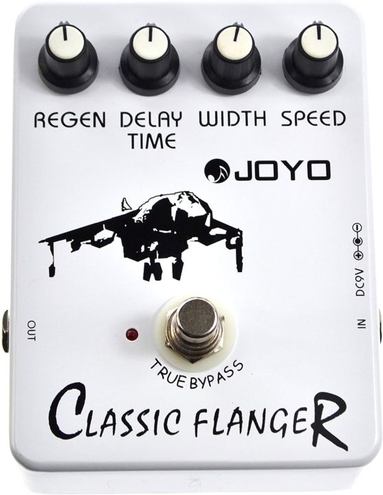 Effect Pedal JOYO JF-07 Classic Flanger Metallic Flange Sounds Guitar Effect Pedal - True Bypass, DC 9V and Battery Supported