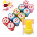 Set of 10pcs Number Stamp 1 to 10 Appreciation Stamps. 