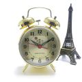 Chinese style chick pecking rice classic retro nostalgic bedroom high volume student home clockwork mechanical alarm clock. 