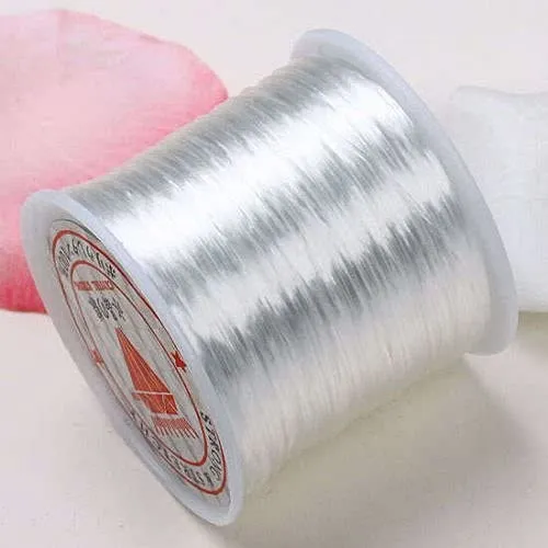 White Stretchy Elastic Crystal String Cord Thread for Jewelry Making ...