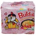 Samyang Buldak Pink Carbo Noodles Ramen 5 Pack (130gx5=650g) Cheese Flavor Instant Noodles Imported Noodles Korean Noodles. 