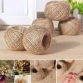 50M Natural Burlap Hessian Jute,(Sutli Roap), Twine Cord Hemp Rope String Gift Packing Strings. 