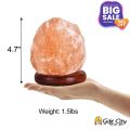 Gift City Presents 7 Color Changing USB Himalayan Salt Lamp for Home Decoration, Night Light, Pink salt lamp, Salt lamp bulb, Rock salt lamp, Asthma and Allergy Patients to Clean room Atmosphere - SL. 