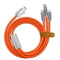 3 in 1 120W 6A Fast Charging All in One Cable For Huawei Xiaomi iPhone Samsung And All Types Of Smart Phone Multi-Purpose Cable. 