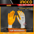 INGCO Original Nitrile Oil Resistant & Work Shop Working Rubber Safety Gloves.. 