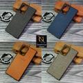 Infinix Zero 8 Cover - Blue - New Jeans Linning Texture Soft Case. 