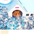 【COD Hamster Paper Cotton Sawdust Bedding Cotton Compressed Paper Strip Bedding Golden Bear Hedgehog Pet Water Absorption and Deodorization. 