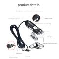 3 in 1 USB Digital Microscope, Endoscopic Camera, Adjustable Magnification with PC Bracket, 1600X. 
