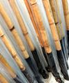 Geoffrey  4 Mallets  Root Cane Professional Game Polo Mallets Sticks } Tapered 4/5 knots. 