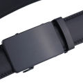 Men's Automatic Buckle Belt Slip Buckle Business Casual Leather Waist Belt. 