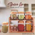 Spice Line Decora 6 Jars Home Spice Rack Set - 1250ml. 
