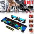 9 in 1 Push Up Board Foldable Push-up Stands Collapsible Strength Training for Gym Body Building Fitness Exercise Home Equipment. 
