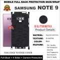SAMSUNG NOTE 9 FULL BACK 360 PREMIUM Protection Skin / Wrap-3D MATRIX. 