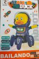 Dancing Space duck Robot Musical Dancing Toy for Kids - Cosmic Space Duck Astronaut Theme, Electric Six-Claw Robot with Music and Lighting - Adorable Children's Toy Gift. 
