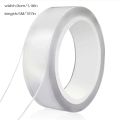 1Pcs Length 5M/3M Double-Sided Super Adhesive Tape, Heavy Duty Double Sided Clear NanoTape for Multipurpose Household Use, Removable Mounting Tape for Easy Item Placement, Strong and Reusable Transparent Gel Tape for Carpets and Posters. 