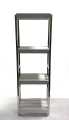 Techmanistan Heavy Duty Stainless Steel Rods Wooden Shelves Rack, Multipurposed Rack, Shoe Organizer, Kitchen Shelves Organizer Rack Books Shelves Rack Books Organizer, Outdoor Plant Pots Stand. 