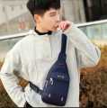 Waist Bag Men Waterproof Sling BagPack Waist Bag Large Capacity Wear-resistant Hip Belt Cross body Shoulder Pouch Purse Man Chest Bag Side Bag Fanny Bag with Headphone Jack- For Men. 