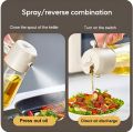 2-in-1 Glass Oil Sprayer and Dispenser, Oil Spray Bottle for Cooking, Oil Dispenser for Kitchen, Oil Bottle Dispenser Spray for Cooking, Air Fryer, BBQ etc, 450ML.. 