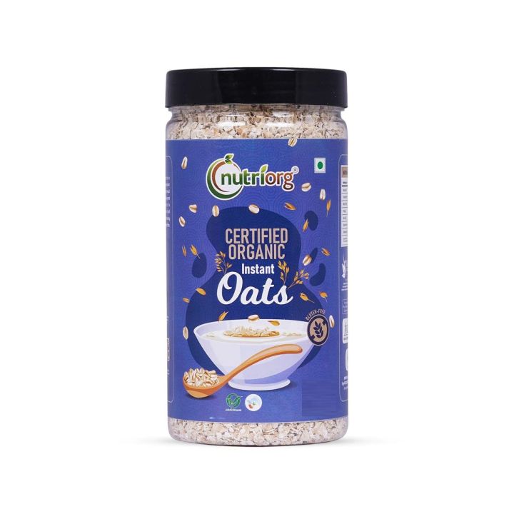 Organic Instant Oats 50g |Gluten Free Oats | Oats for Weight Loss | High Fiber Protein Rich Oats