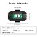 Universal Led Aircraft Strobe Light Motorcycle Car Warning blinker Lamp Vibration Sensing Magnetic Turn Signal with Remote Control. 