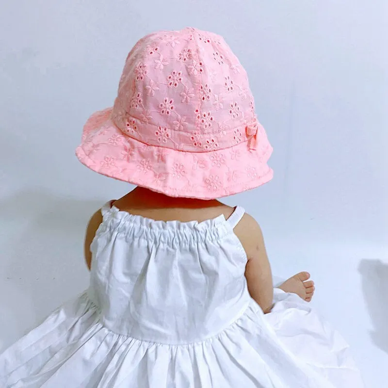 HOT Baby Girl Cotton Hats Toddler Straw Sun Hat Pesaat Baby Girl