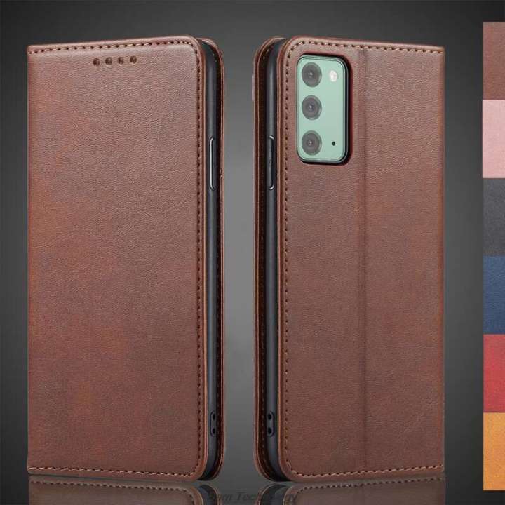 For Samsung Galaxy Note 20 / Note20 5G 6.7 Pu Leather Flip Lagnetic Wallet Phone Case Cover with Kictand and Card Holder Slots Hand Strap in Gtock