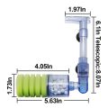 QUANBU 2X Aquarium Filter,Ultra Quiet Aquarium Biochemical Sponge Filter. 