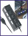 Emily 4 Ports USB Hub Special with each port ON/OFF button and light. 