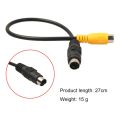 S-Video SVideo SVHS Cable 4-pin Male to Female Composite Video For DVD HDTV 4 Pin S-Video to Composite Video Adapter Cable Works with All VGA with S-Video interface. 