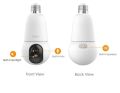 IMOU Bulb Cam 2C 3 MP Indoor Wi-Fi 6 Bulb Camera (IPC-K6C-3H1WEB) – 360° Pan-Tilt, AI Human Detection & 512 GB SD Support. 