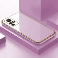 ZeroQiQi for Infinix Zero X / Zero X Pro Back Cover Luxury 6D Plating Case Side Pattern Soft Silicone Square Phone Cases + Free Lanyard. 