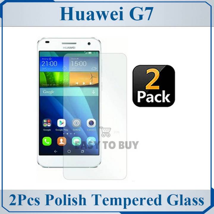 2Pcs Huawei G7 Tempered Glass Screen Protector Premium High Quality Polish Glass For Huawei G7
