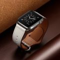 High Quality Genuine Leather Watch strap For Apple Watch Band 7 41mm 45mm For Apple Watch 6 SE 5 4 3 2 1 38mm 40mm 42mm 44mm Business Strap for iwatch Series Belt Accessories. 