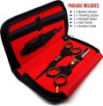 Salon Hair Cutting Black Scissors kit Barber Hairdressing Scissors Set/ Hair salon scissors/Best for Barber Salon or personal use - Stainless Steel. 