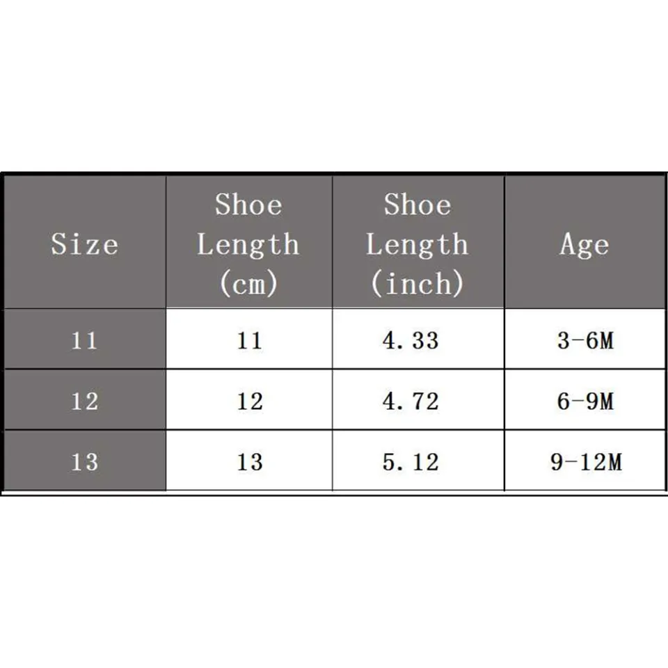 Toddler 11cm Baby Shoe Size 11cm In Baby Shoe Size